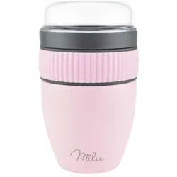 Milu Speisebehälter Müsli-Becher-Set 0,4 l rosa