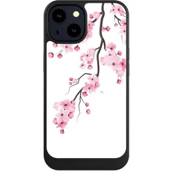 Nivocase Hülle für Apple iPhone 14 Handyhülle NIVOcore Case Schwarz Asien Japan Kirschblüten (Apple iPhone 14), Smartphone Hülle, Schwarz