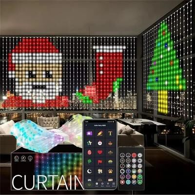 Uplift Essentials Smart 800 LED RGBIC App Controlled Curtain Lights (2x2 Matrix) Smart 800 LED RGBIC App Controlled Curtain Lights (2x2 Matrix)