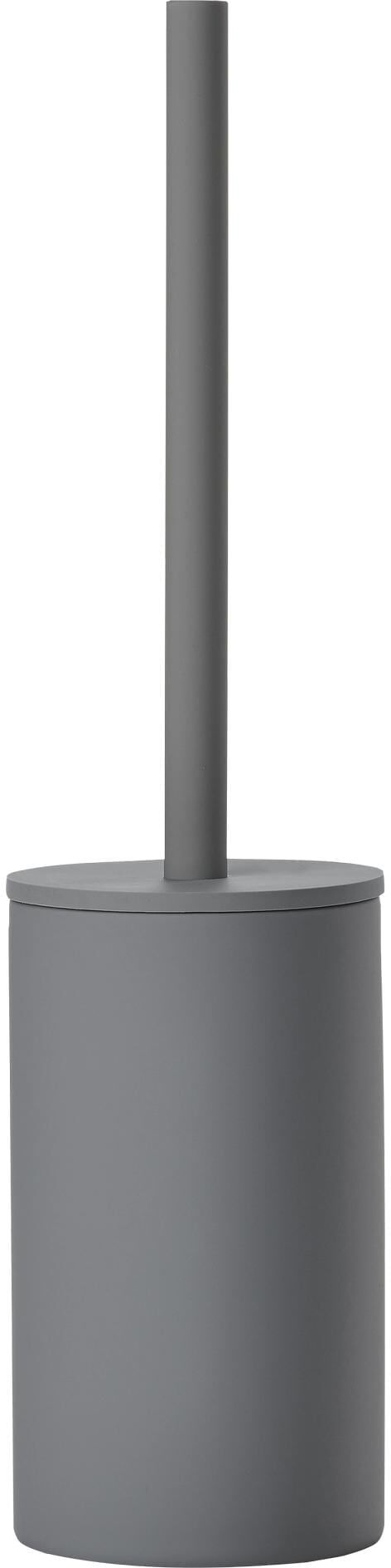 WC-Reinigungsbürste ZONE DENMARK "Karma", grau, B:9,2cm H:38cm L:9,2cm, Steinzeug, Reinigungsbürsten, WC-Reinigungsbürste grau Einheitsgröße