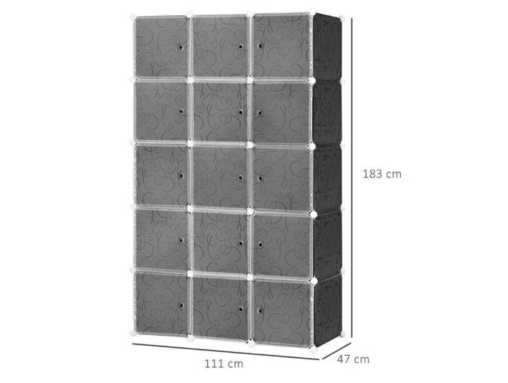 DIY Armoire Système d'étagères avec 2 grands et 9 petits cubes DIY Étagère à cubes étagère à chaussures étagère de rangement pour