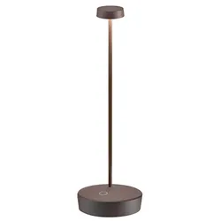 Zafferano Swap Pro Corten LED-Tischleuchte, wiederaufladbar und dimmbar, 2200-2700-3000K - 9h maximale Leistung