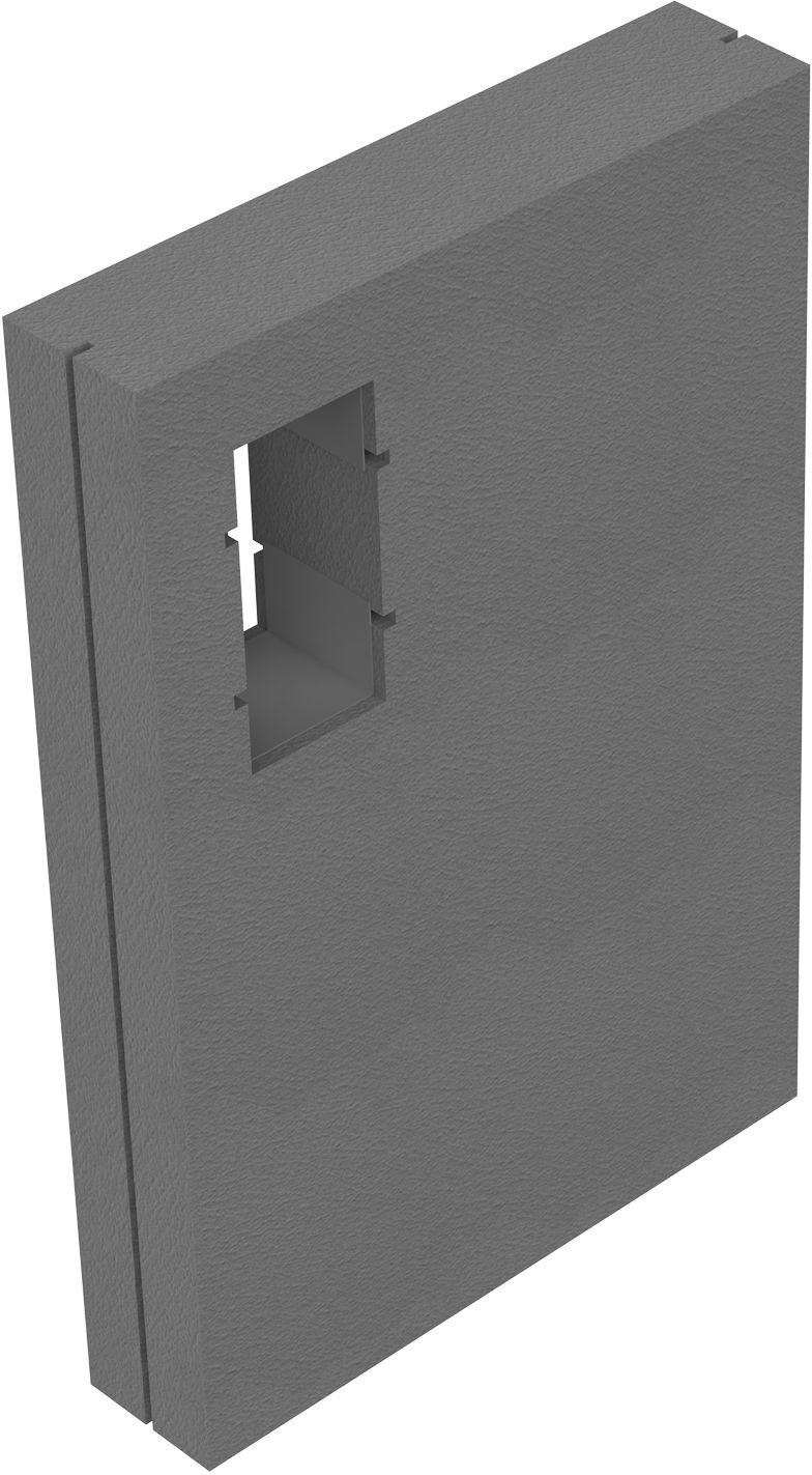 Schedel pubic wall 120 x 80 x 17,5 cm for Emco asis WC paper module VISION0067