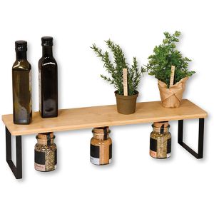 Kesper Küchenregal 58807, braun, für Arbeitsplatte, 55 x 13,5 x 15cm