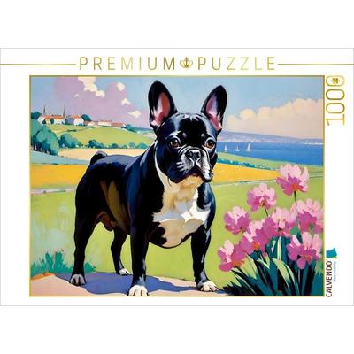 CALVENDO Puzzle Französische Bulldogge | 1000 Teile Lege-Größe 64x48cm Foto-Puzzle für glückliche Stunden