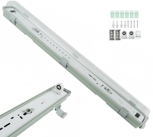 Eco Light EC61064 Hermetische inbouwarmatuur voor T8-G13 LED-buis, 60 cm