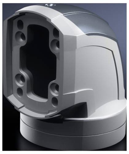 Rittal CP 6212.380 Winkelkupplung drehbar, neigbar Aluminium, Zinkdruckguss, Kunststoff Lichtgrau (RAL 7035) 1St.