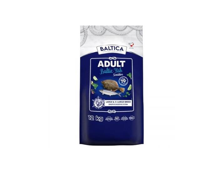 BALTICA Excellent Sensitive Baltischer Fisch Große und X-large Rassen - Trockenfutter für Hunde - 12kg