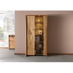 Vitrine Wildeiche 105x45x204 natur geölt PURE OAK #106