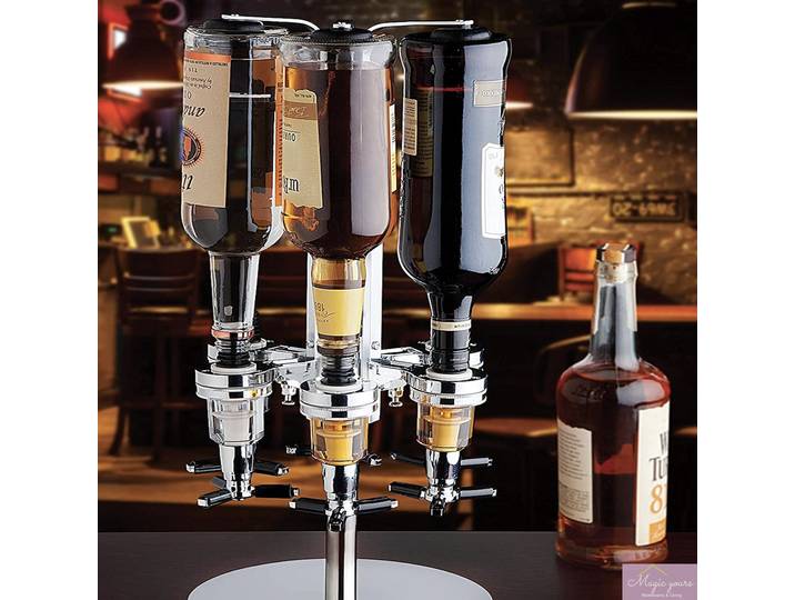 Support rotatif pour bouteilles de vin, distributeur de vin créatif pour bar, maison, extérieur, tour à vin