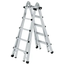 Munk Teleskopleiter 32017 oTraverse 4x5 Sprossen