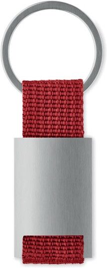 Porte-clés personnalisé rectangulaire TECH rouge