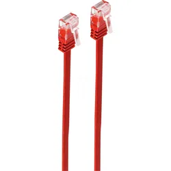 SHVP SP712-SLR - Cat.6 Flachkabel U/UTP, slim,  rot, 2 m