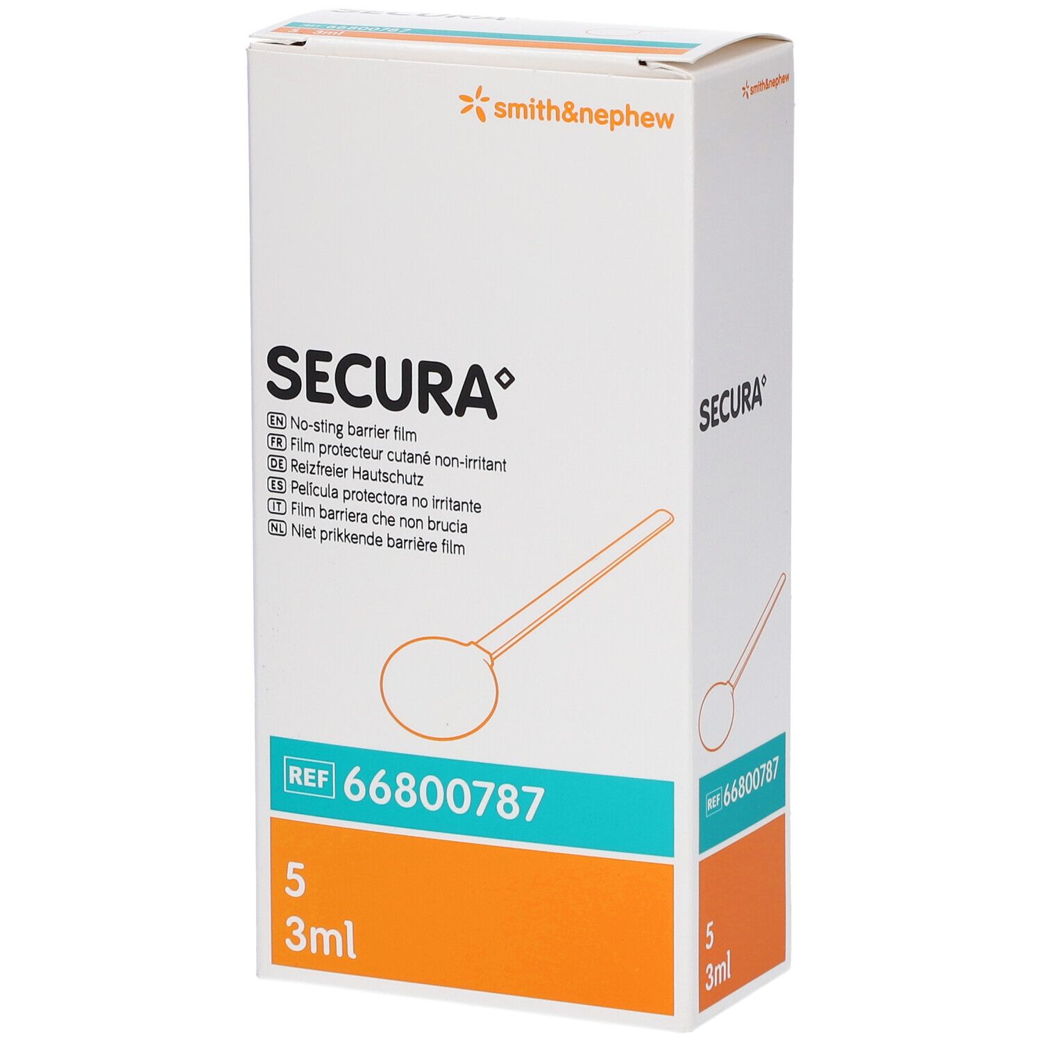 Secura reizfreier Hautschutz Applikator 5x3 ml Flüssigkeit