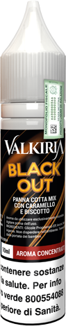 Valkiria Blackout Aroma Mini Shot 10ml Panna Cotta Caramello Biscotto