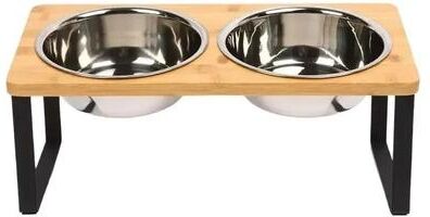 Uplift Picks Elevated Cat Bowl Stand With 15 Degree Tilted Stainless Steel Feeding Bowls Elevated Cat Bowl Stand With 15 Degree Tilted Stainless Steel Feeding Bowls