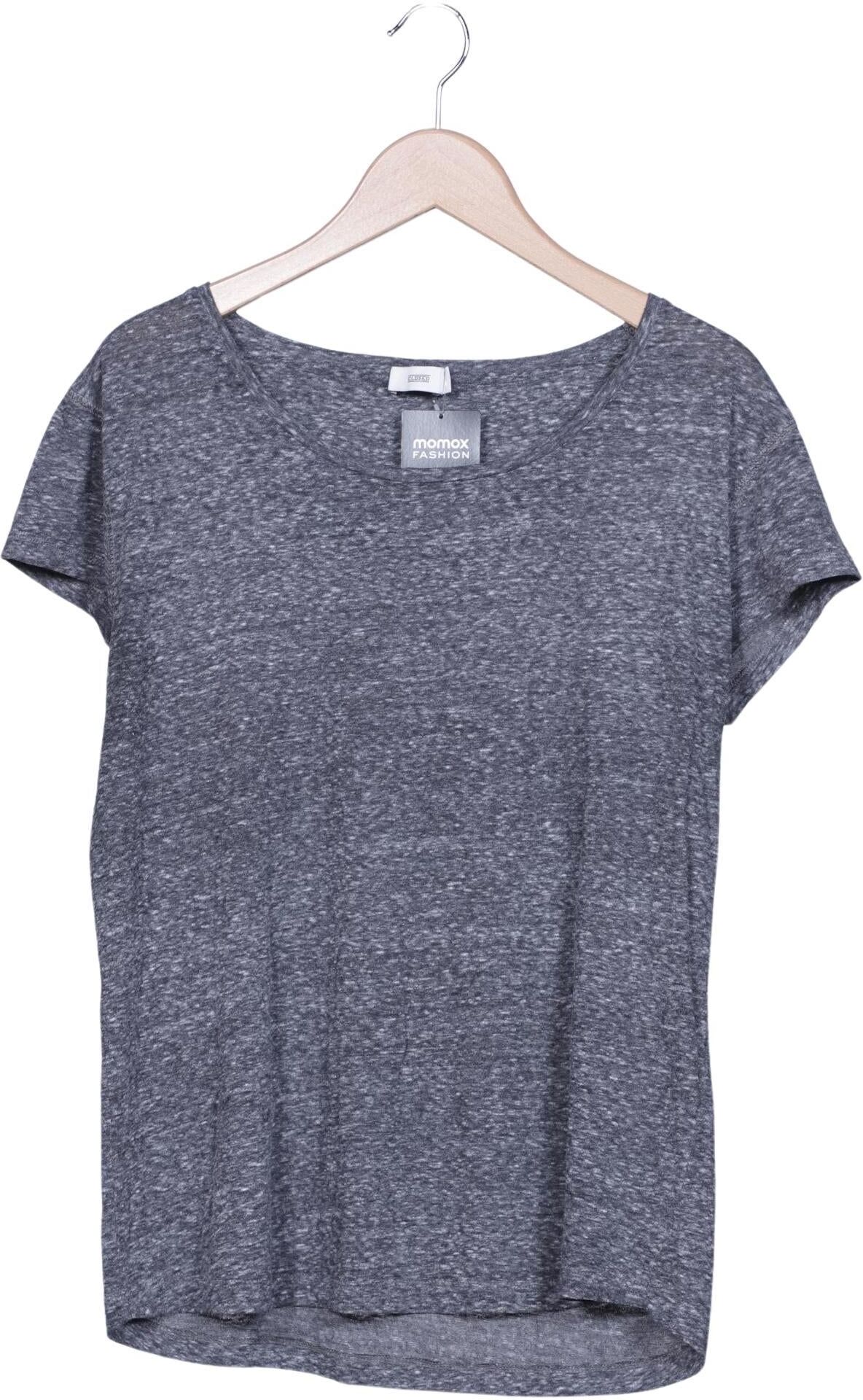 Closed Damen T-Shirt, Grau, Gr. L, kein / Etikett - Second Hand