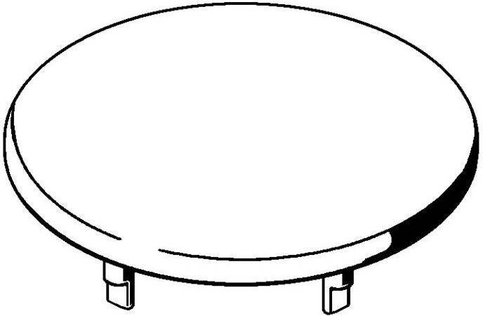 LAUFEN Lema Abdeckung H8921300000001 kermamisch, für Urinal-Siphon, weiß