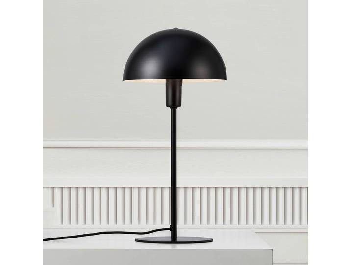 Nordlux Tischlampe Ellen 20, schwarz, für Wohn- / Esszimmer, Metall, Skandinavisch