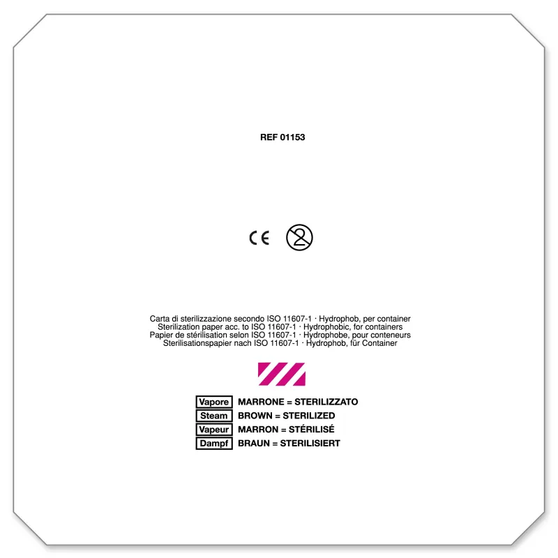 STERIS Deutschland GmbH Containerfilter aus Papier, für Aesculap-Container 230 x 230 mm (500 Stück) nach ISO 11607-1 01153