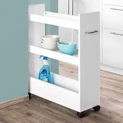 Kesper Nischenregal mit Ablage auf 4 Rollen