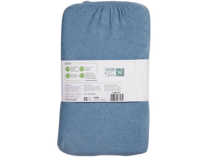 Naturaline Textil Bio Fixl. Frotte 160x200 hellblau
