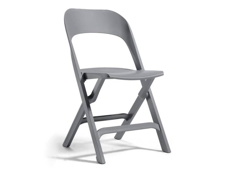 Outdoorstühle Gaber Flap Grau ohne Armlehnen, Neu - Perfekt für komfortables Sitzen