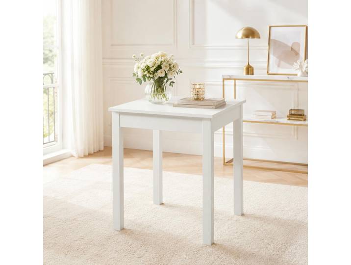 Table de cuisine moderne ALVA - Blanc