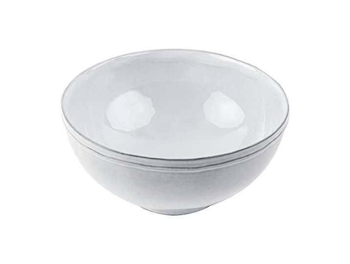 Olympia FC598 steengoed ruwe diepe kom, 745ml, 230mm, wit, Pack van 6