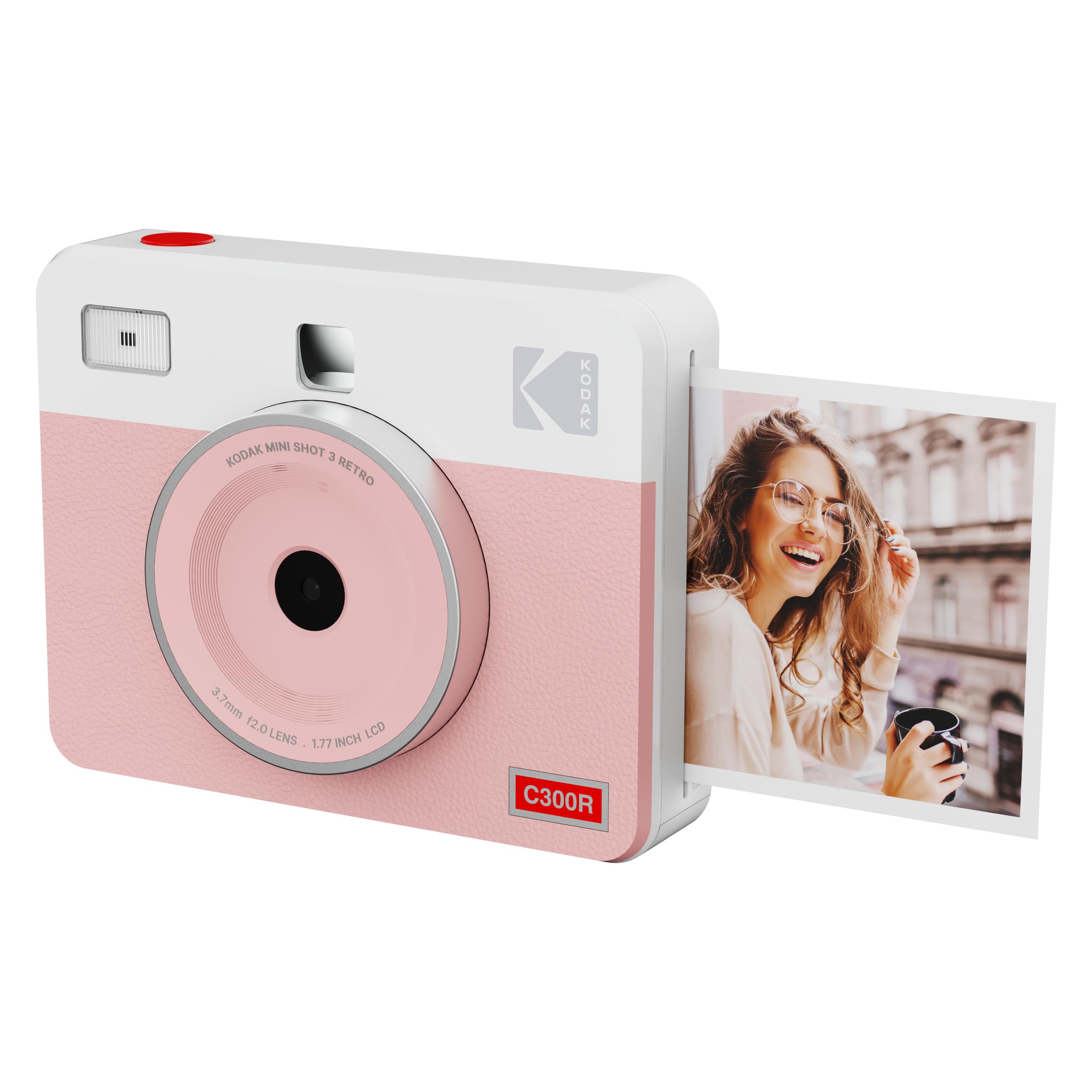 Kodak Mini Shot3 Retro 4Pass 2in1 camera & printer - pink (C300RP)
