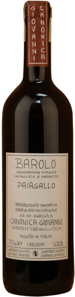 Canonica Giovanni Barolo 'Paiagallo' Giovanni Canonica 2021