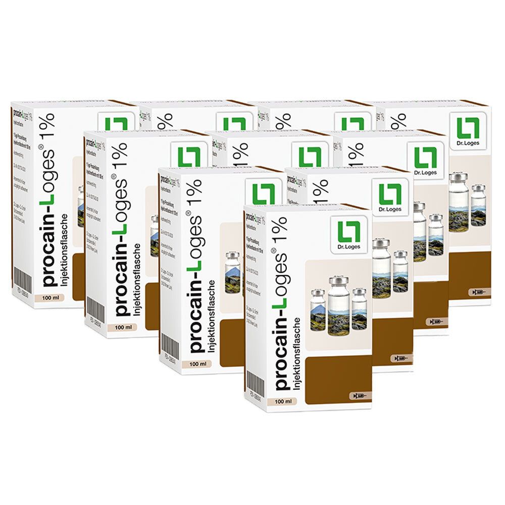 PROCAIN-Loges 1% Injektionsflasche 10x100 ml Injektionsflaschen
