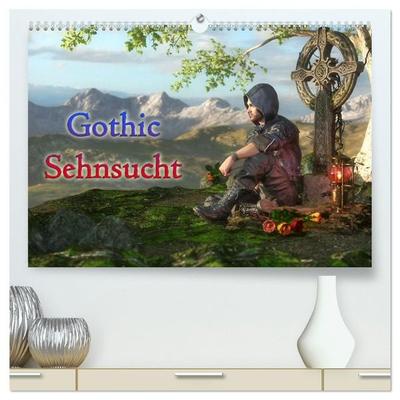 Gothic Sehnsucht (hochwertiger Premium Wandkalender 2027 DIN A2 quer), Kunstdruck in Hochglanz