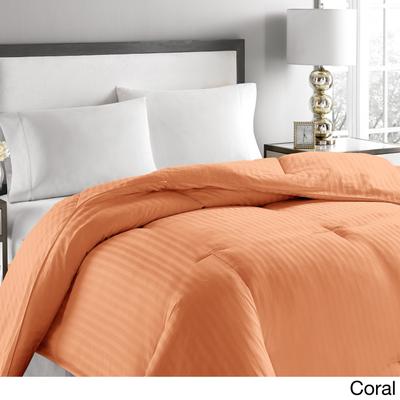 Blue Ridge Home Fashions Microfiber Striped Hypoallergenic Down Comforter