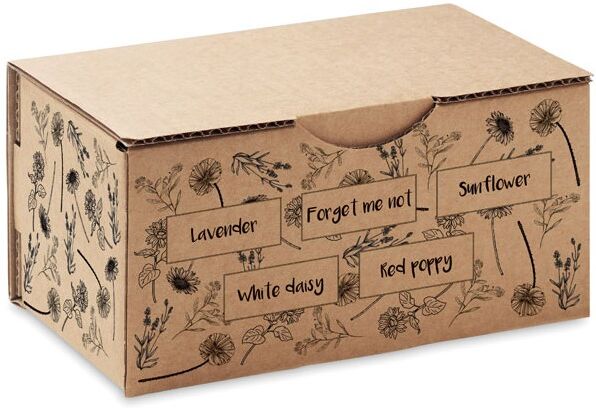 Kit de culture de fleurs personnalisé FLOWERS beige