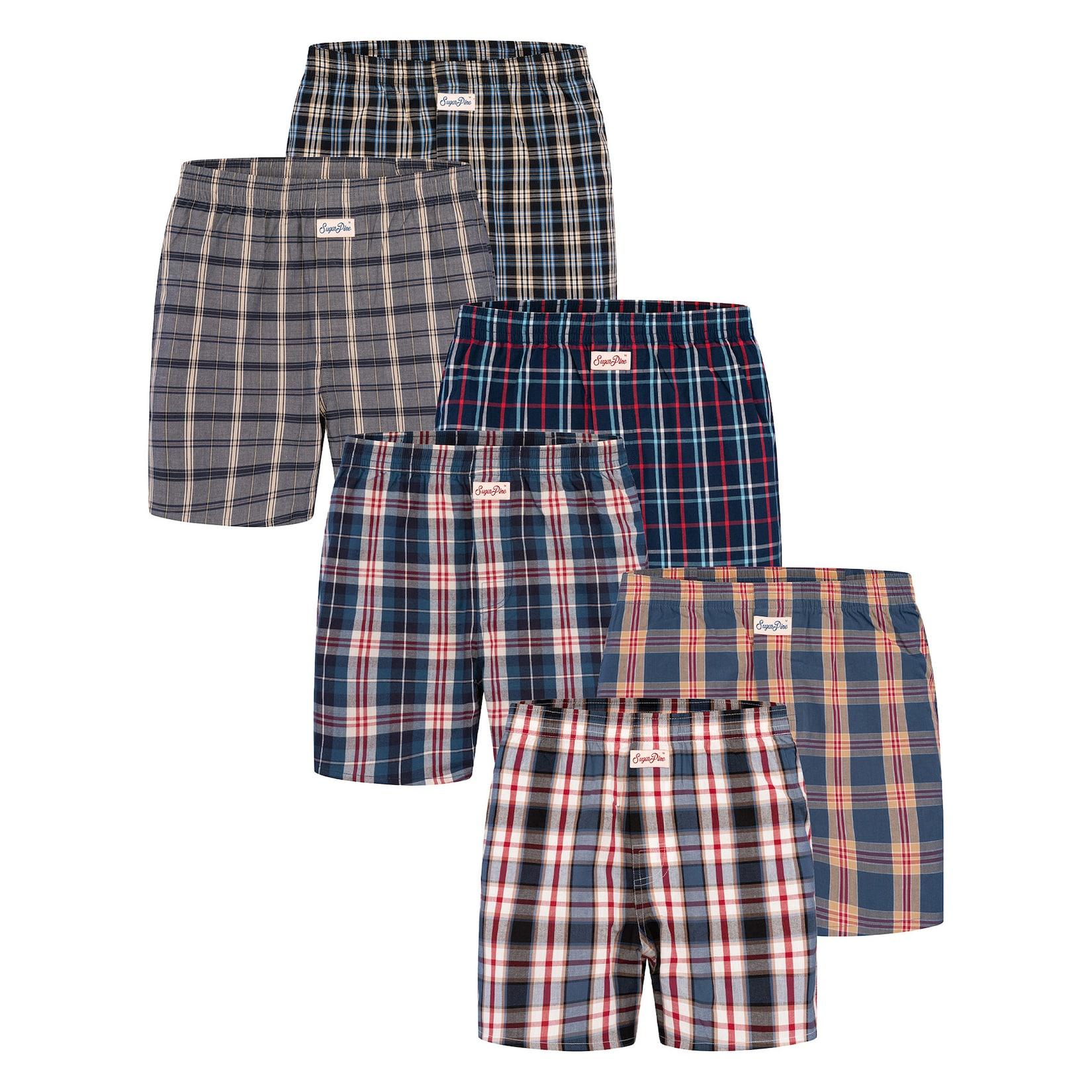 Sugar Pine Herren Boxer Mix Karos 6er Pack