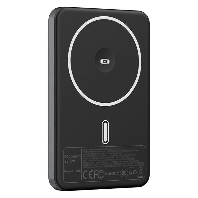 Devia Ultra13 černá / Powerbanka / 5000 mAh / PD 22.5W / magnetické uchycení (5000 mAh, 22.50 W) (6942297147508)