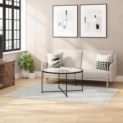 Taylor Handwoven Diamond Motif Indoor Area Rug Micro Polyester