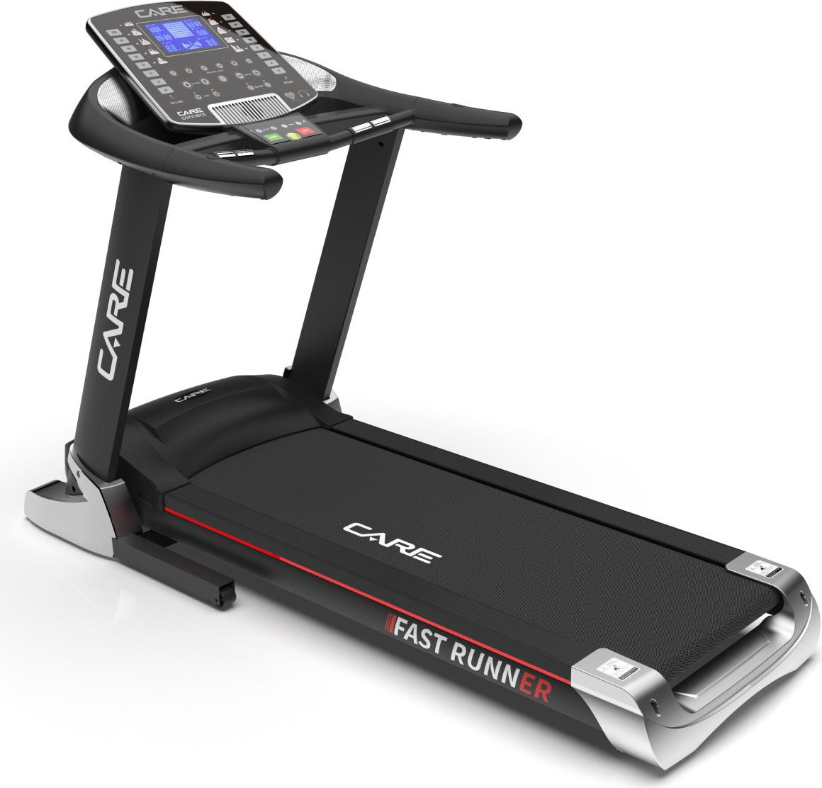 CARE FAST RUNNER - Vernetztes Laufband - 50 Programme - Motorisierte Steigung bis 10 % - Intensiver Heimgebrauch