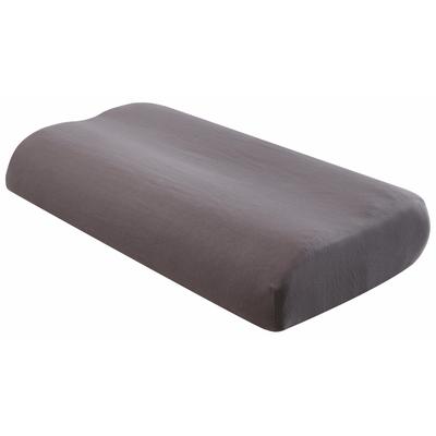 Kissenbezüge OTTO HOME "Olive Nackenstützkissen, flexible Kissenbezüge, Kissenhöhe 8 cm", grau (anthrazit), B:80cm L:40cm, Jersey, Obermaterial: 95% Baumwolle, 5% Elasthan, Kissenbezüge, mit Gummizug
