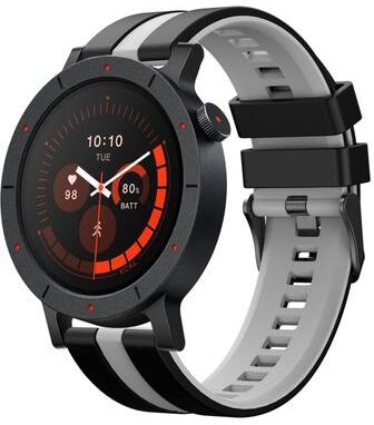 Everyday Crate Nothing CMF Watch 3 Pro Silicone Watch Band Vertical Two Color Sports Strap black Grey