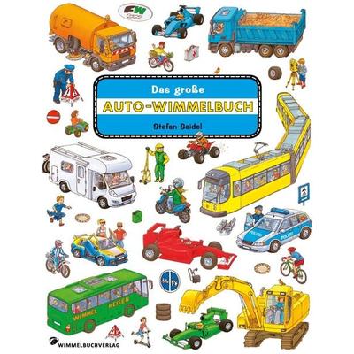 Das große Auto Wimmelbuch, Taschenbuch von Stefan Seidel, Adrian & wimmelbuchverlag, 978-3-942491-27-3