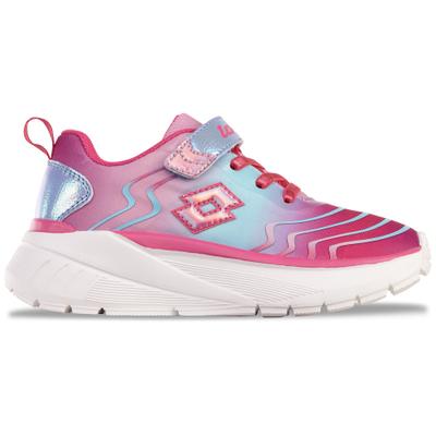 Sneaker LOTTO, Kinder, Gr. 25, bunt (pink, multi), Kunstfaser, Synthetik, mehrfarbig, Schuhe Sneaker, - besonders leicht & bequem