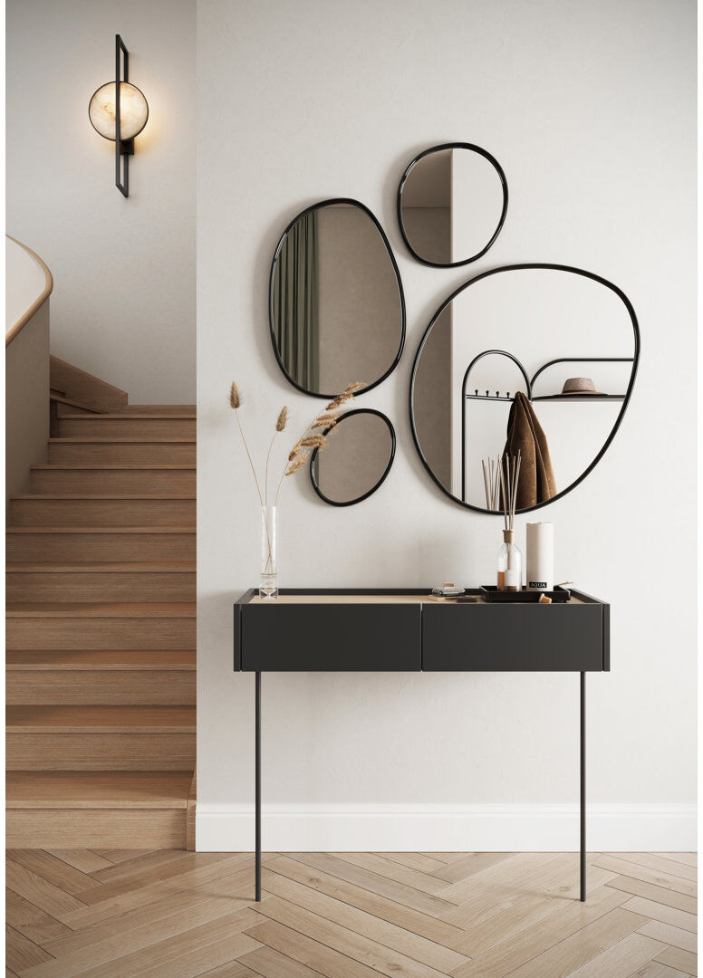 Ivy Bronx Callisa dressing table Black 83cm H X 100cm W X 40cm D