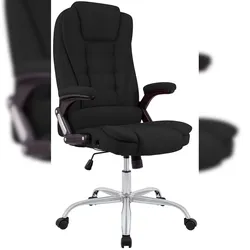 CLP Bürostuhl Thor Stoff Stoff HBT: 113x69,5x78 cm schwarz
