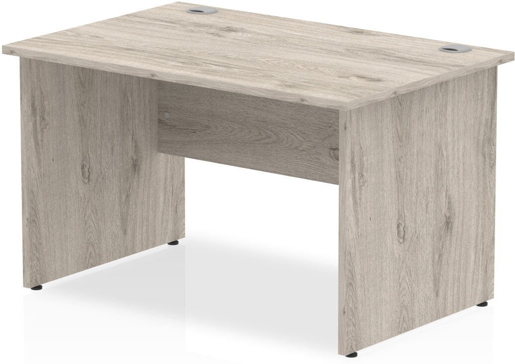 Ebern Designs Hanako Straight Panel End Leg Desk Gray 73cm H x 120cm W x 80cm D