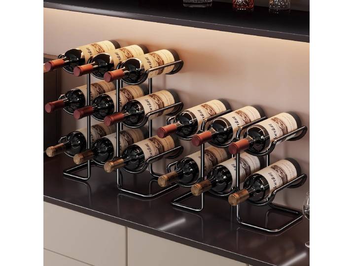 Étagère de rangement pour vin, décoration décorative, porte-verres à vin inversés, porte-bouteilles incliné, support pour bouteilles de vin