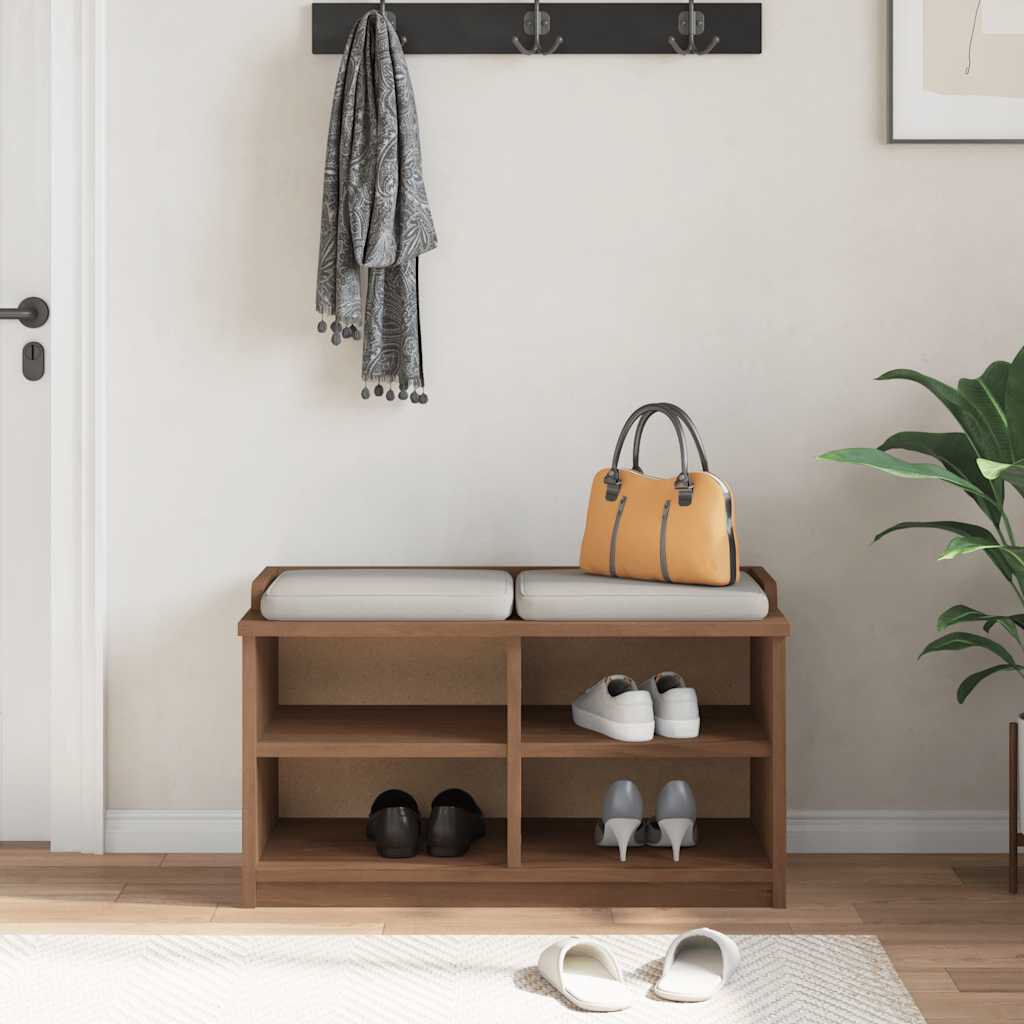 Brayden Studio 0 Pair Shoe Rack Walnut 0