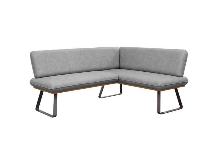 Livetastic Eckbank, Grau, Metall, L-Form, 200x170 cm, Stoffauswahl, seitenverkehrt erhältlich, in verschiedenen Größen erhältlich, Esszimmer, Bänke, Eckbänke
