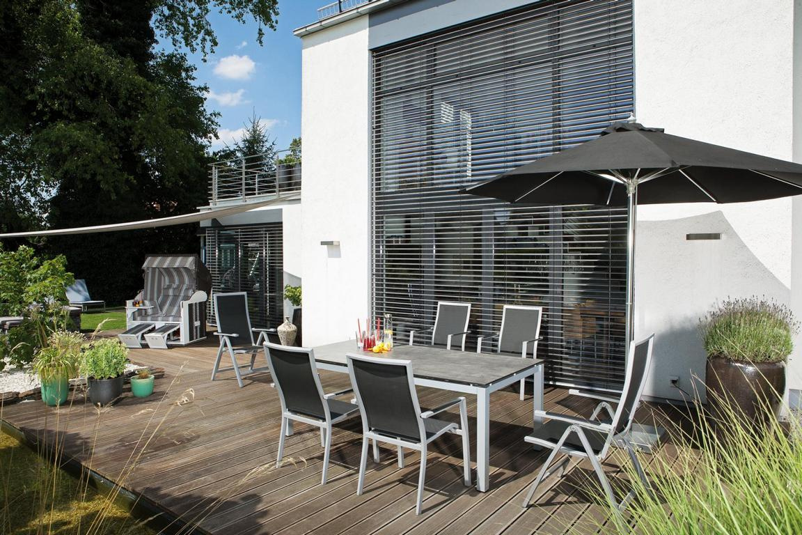 MUESING Tischplatte Compact HPL Beton dunkel 16905805